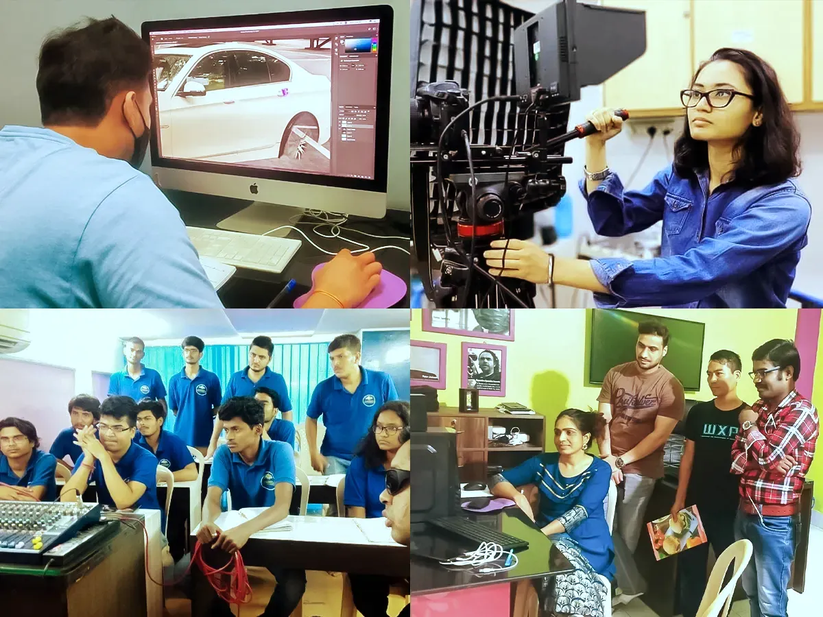 Student learning filmmaking online through MDFA's digital campus