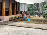 Nandhakumar M setting up lighting for a dramatic scene