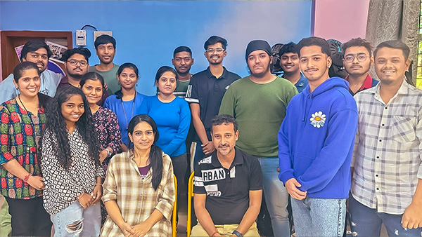 City of Shadows film still showing Mumbai street scene at night